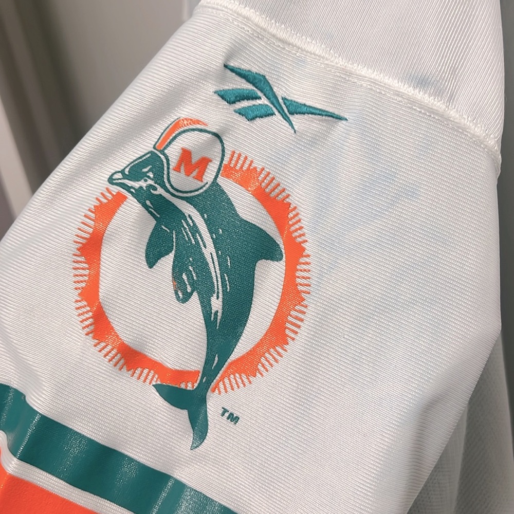 Vintage Reebok Size 54 Dan Marino Reversible Dolphins Jersey - Picture 4 of 16
